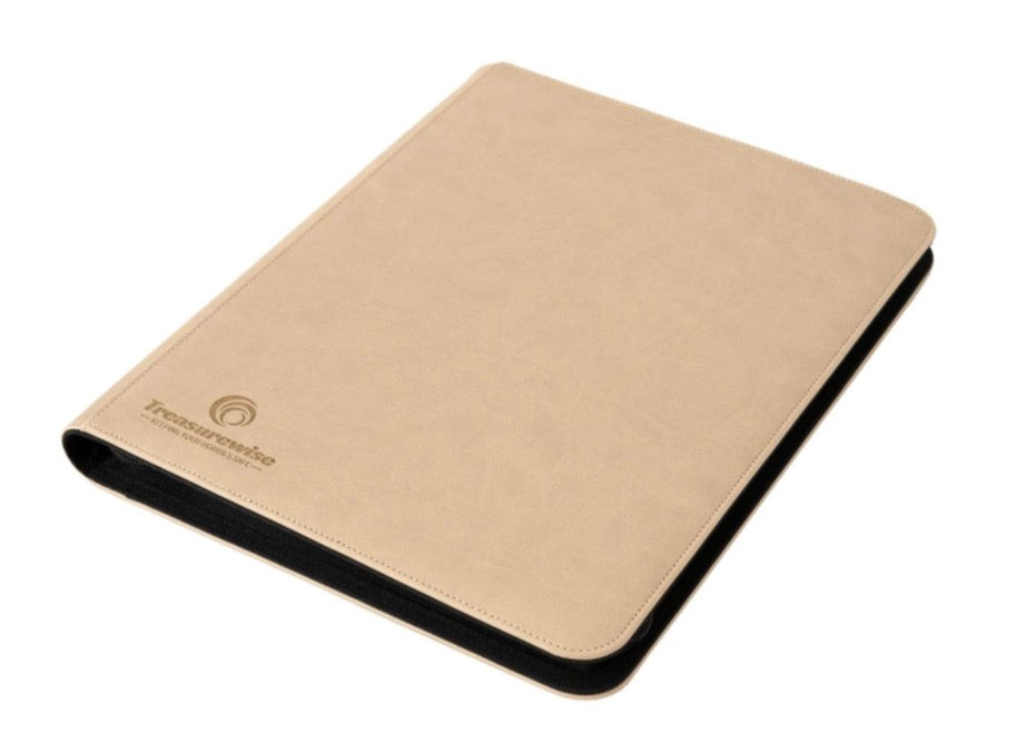 TreasureWise - WiseGuard Zip Toploader Binder 9 cases - Blanc