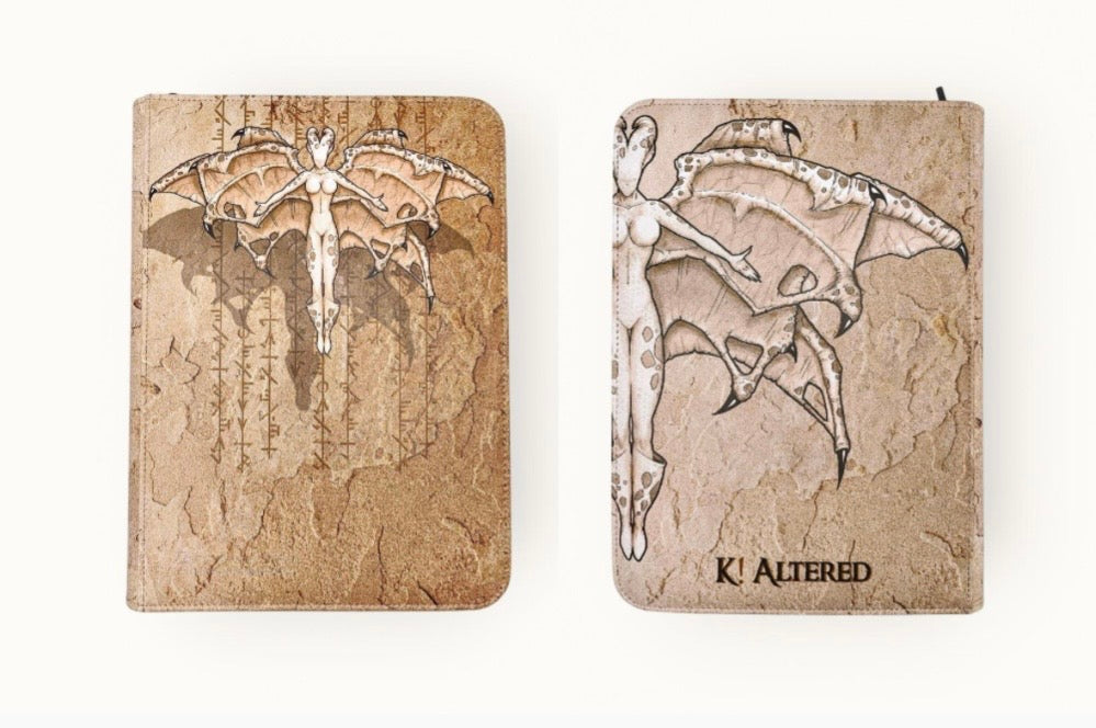 TreasureWise - WiseGuard Zip Binder 9 cases Faceless Deamon by Kevin Altered